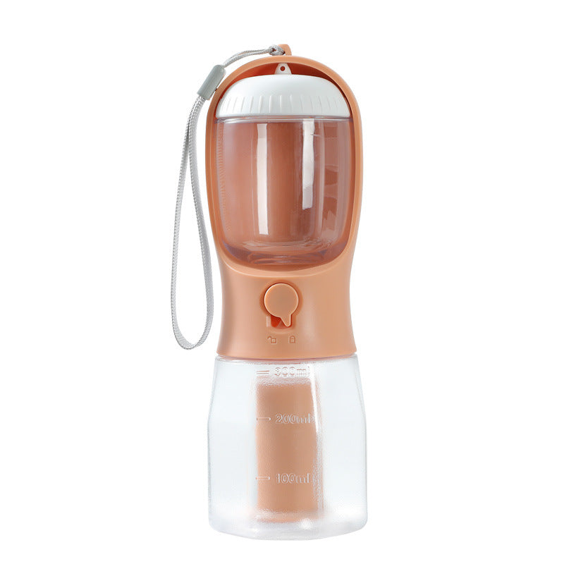 3-in-1 Portable Pet Water Bottle components