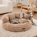 Ultra-Soft Orthopedic Donut Dog Bed with Removable Pillows