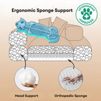 Ultra-Soft Orthopedic Donut Dog Bed with Removable Pillows