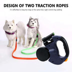 Retractable Dog Leash in use