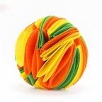 Snuffle Octopus Puzzle Toy with dog