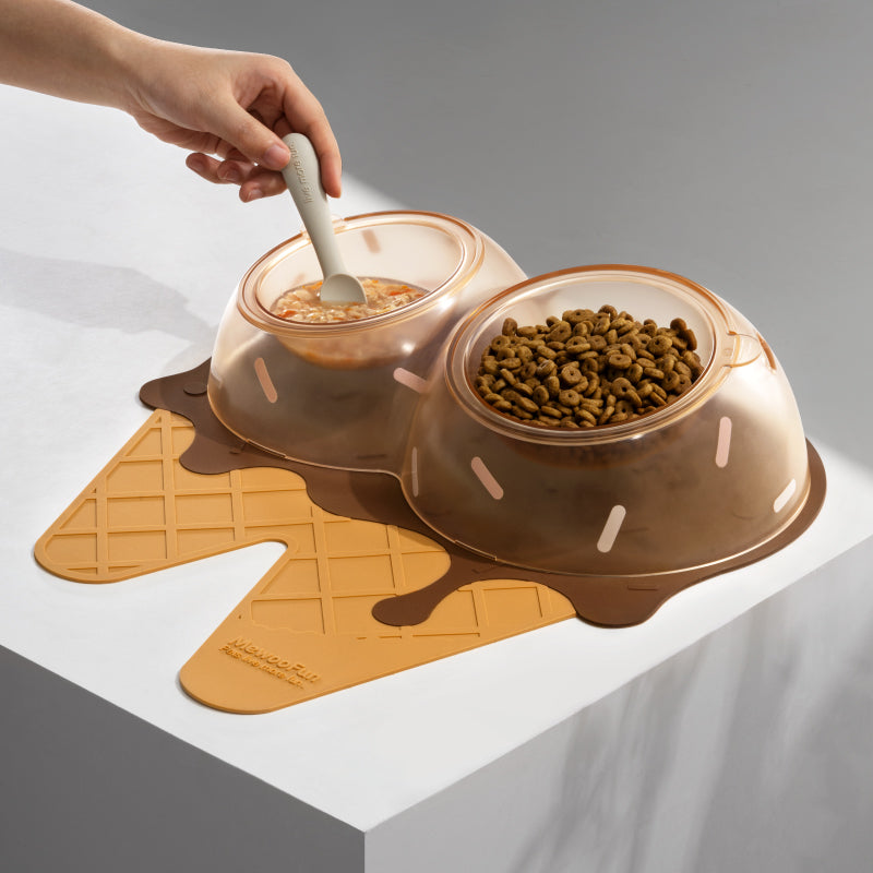 Elevated Ice Cream Dog Cat Bowl