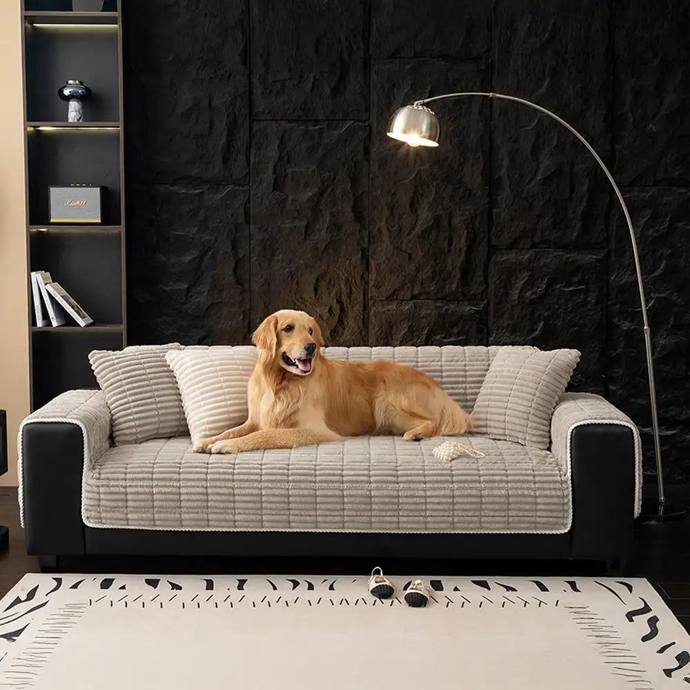 Non-Slip Flannel Sofa Protection Cover for Pet Owners