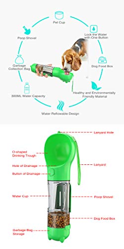 3-in-1 pet water bottle disassembled