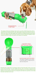 Pet water bottle compartments