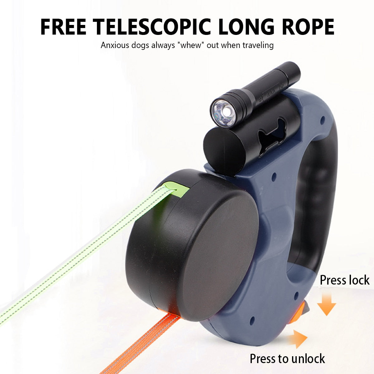 Retractable Dog Leash handle detail