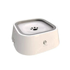 No-Spill Floating Dog Water Bowl with non-skid base