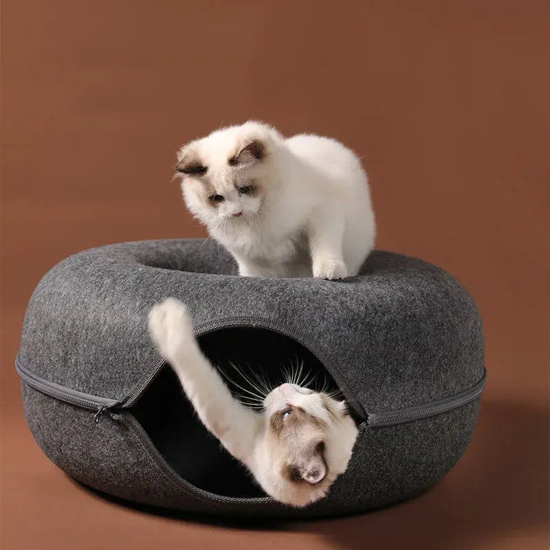 Donut Plush Cushion pet bed top view