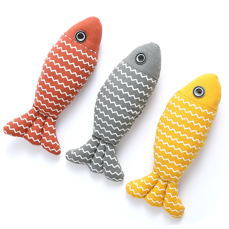 Catnip Fish Kicker Toy for Indoor Cats