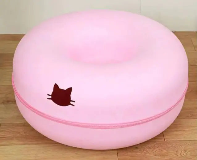 Round Cat Tunnel Play Tube - Interactive cat enrichment toy
