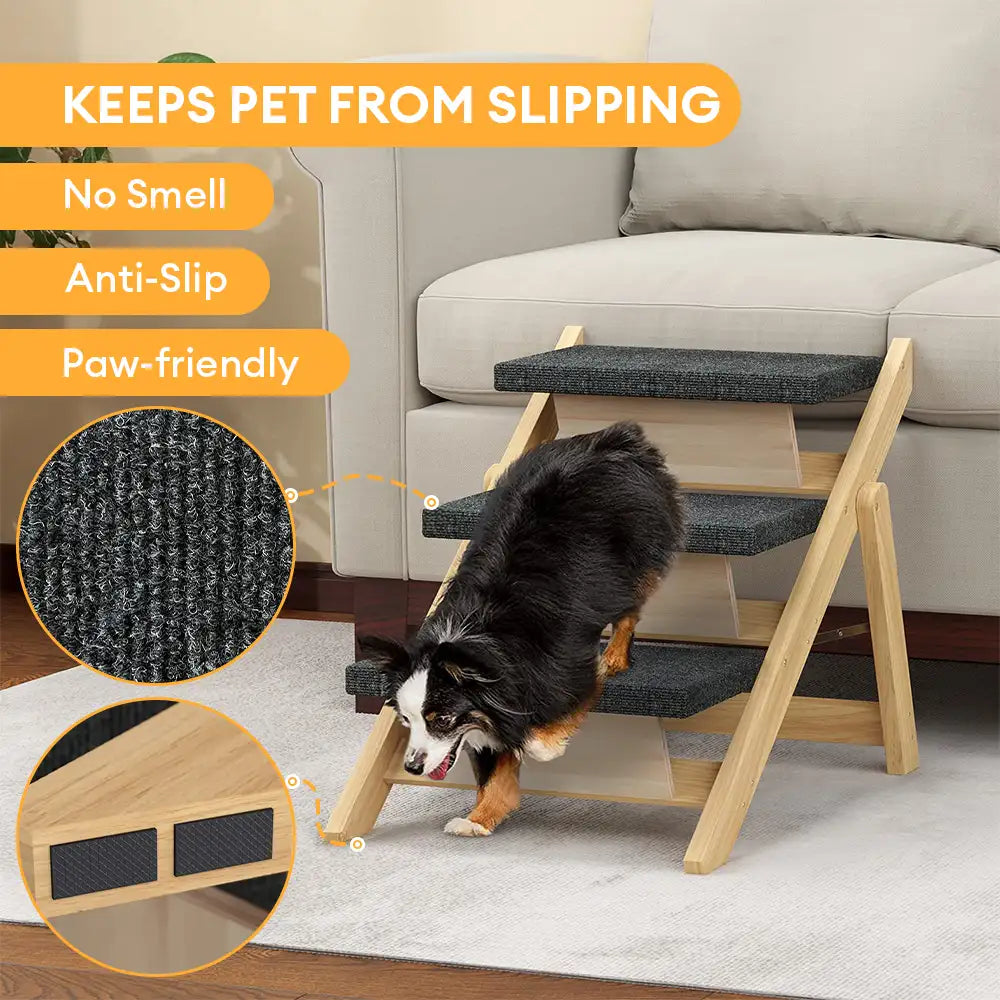 Foldable Dog Stairs - non-slip detail