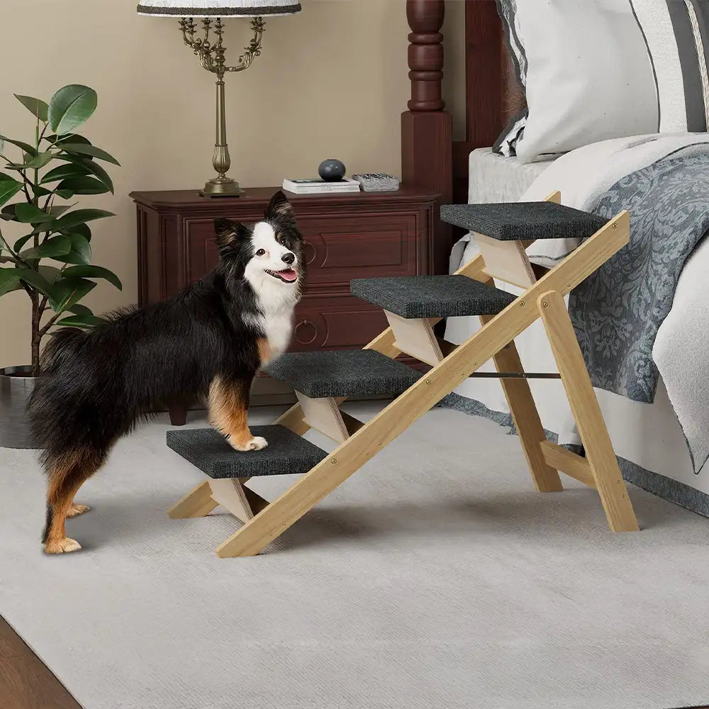 Foldable Dog Stairs - folded flat