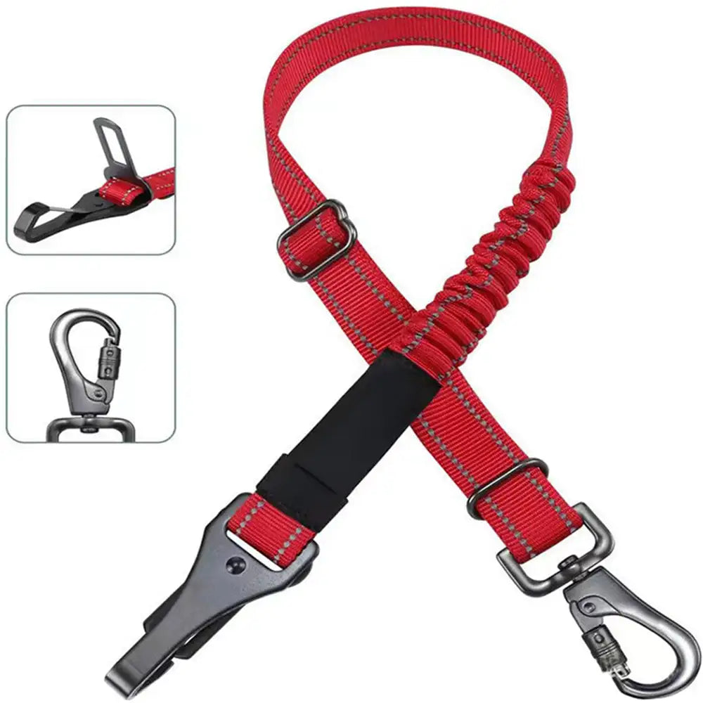 Dog Car Seat Belt - installed in car