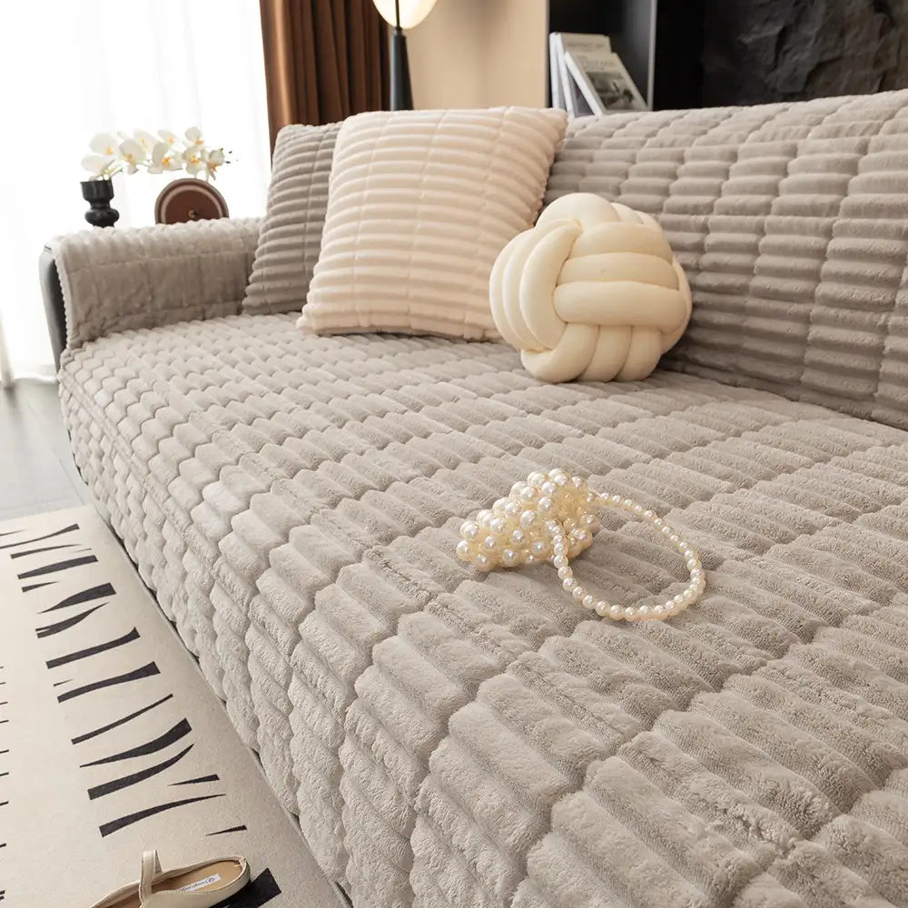 Non-Slip Flannel Sofa Protection Cover for Pet Owners