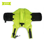 Dog Life Vest Summer Shark Design - Green