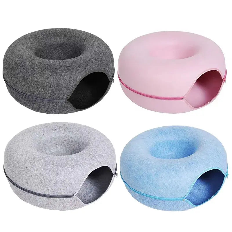 Plush cushion calming bed