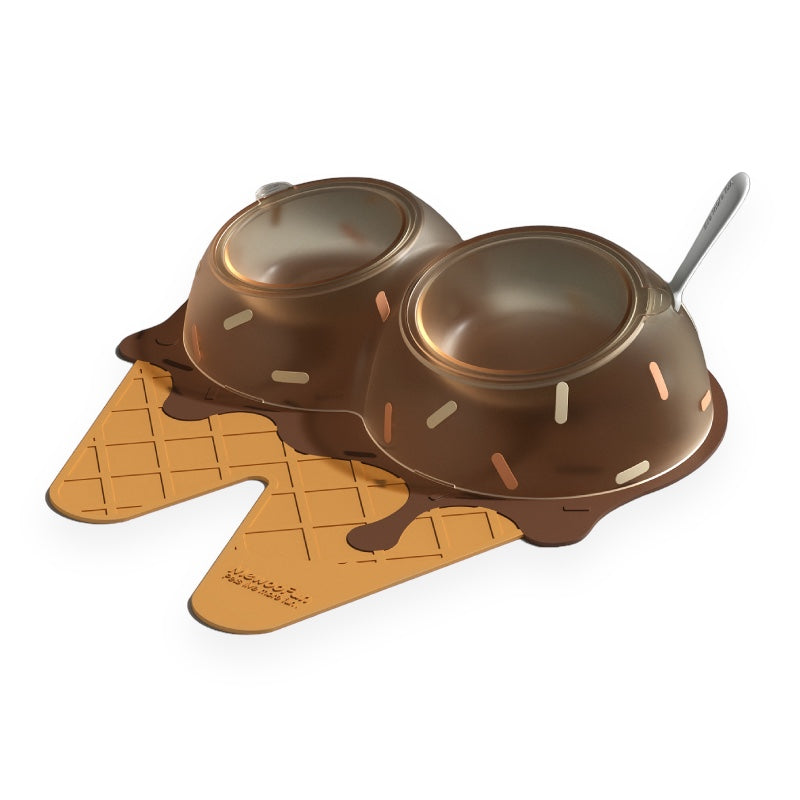 Ice Cream Elevated Pet Bowl