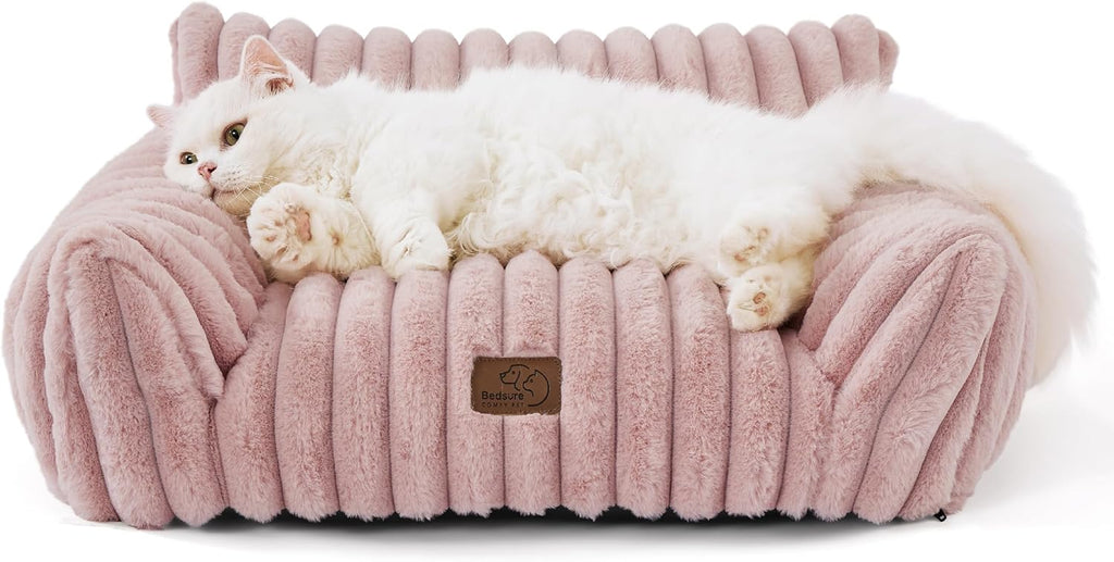 Plush Pet Sofa Bed - Pink
