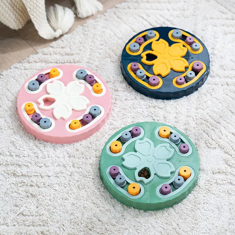 Interactive Slow Feeder Puzzle Toy top view