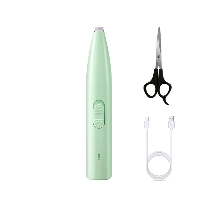 LED Pet Paw Trimmer in use