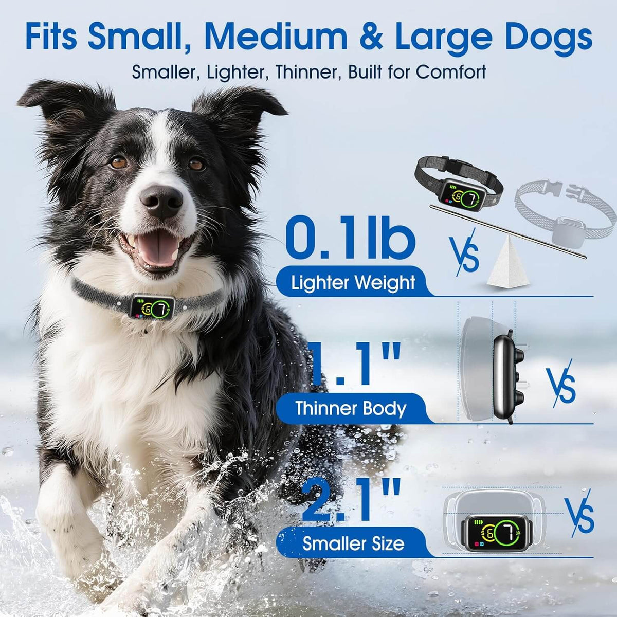 Smart Anti-Bark Dog Collar — Humane No-Shock Training
