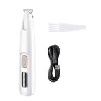 LED pet paw trimmer waterproof grooming clipper