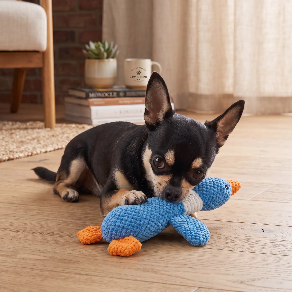 Plush Goose Squeaky Dog Toy