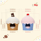 Cupcake 2-in-1 Felt Cat Condo