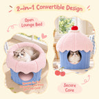 Cupcake 2-in-1 Felt Cat Condo