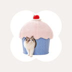 Cupcake 2-in-1 Felt Cat Condo