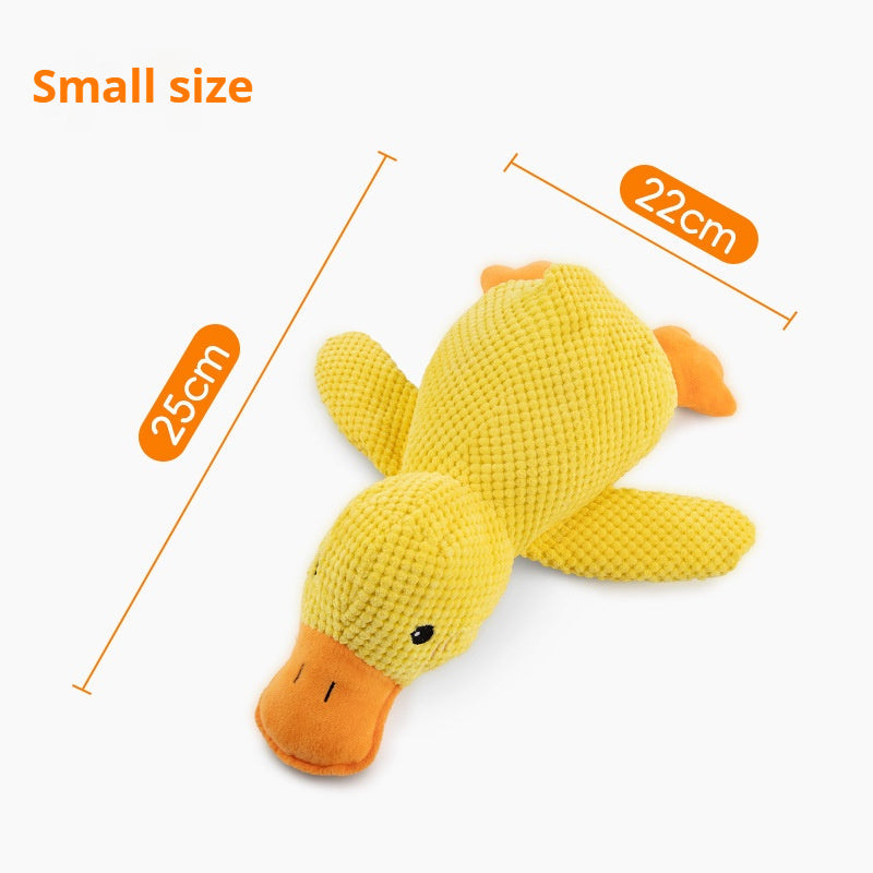Calming Duck Plush Squeaky Dog Toy