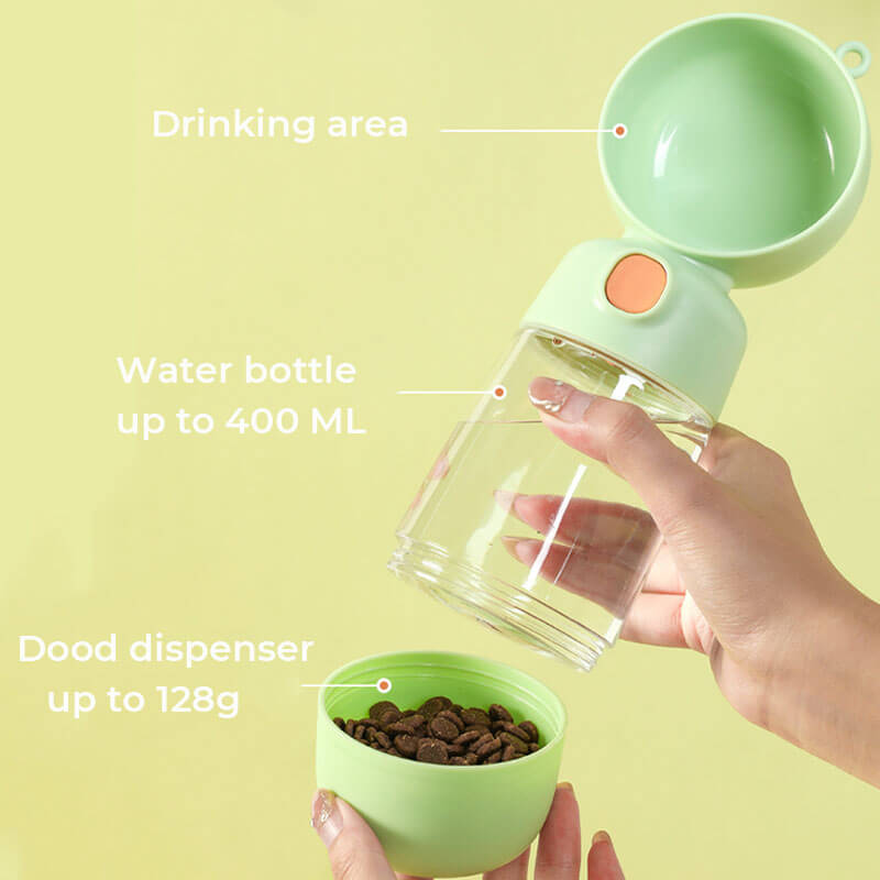 Portable Dog Water Bottle - in use
