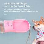3-in-1 Dog Walking Water Bottle - with dog