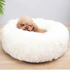 Premium Fluffy Round Cat Bed detail