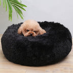 Premium Fluffy Round Cat Bed