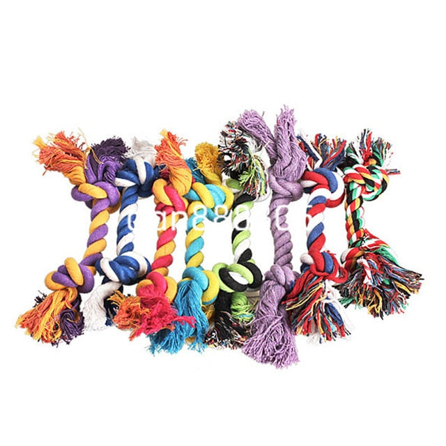 Cotton Rope Knot Toy colors