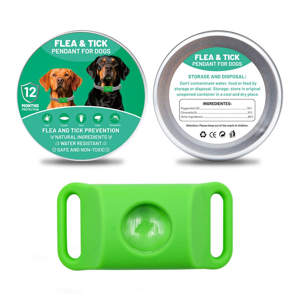 Plant-Based Flea and Tick Repellent Pendant for Dogs