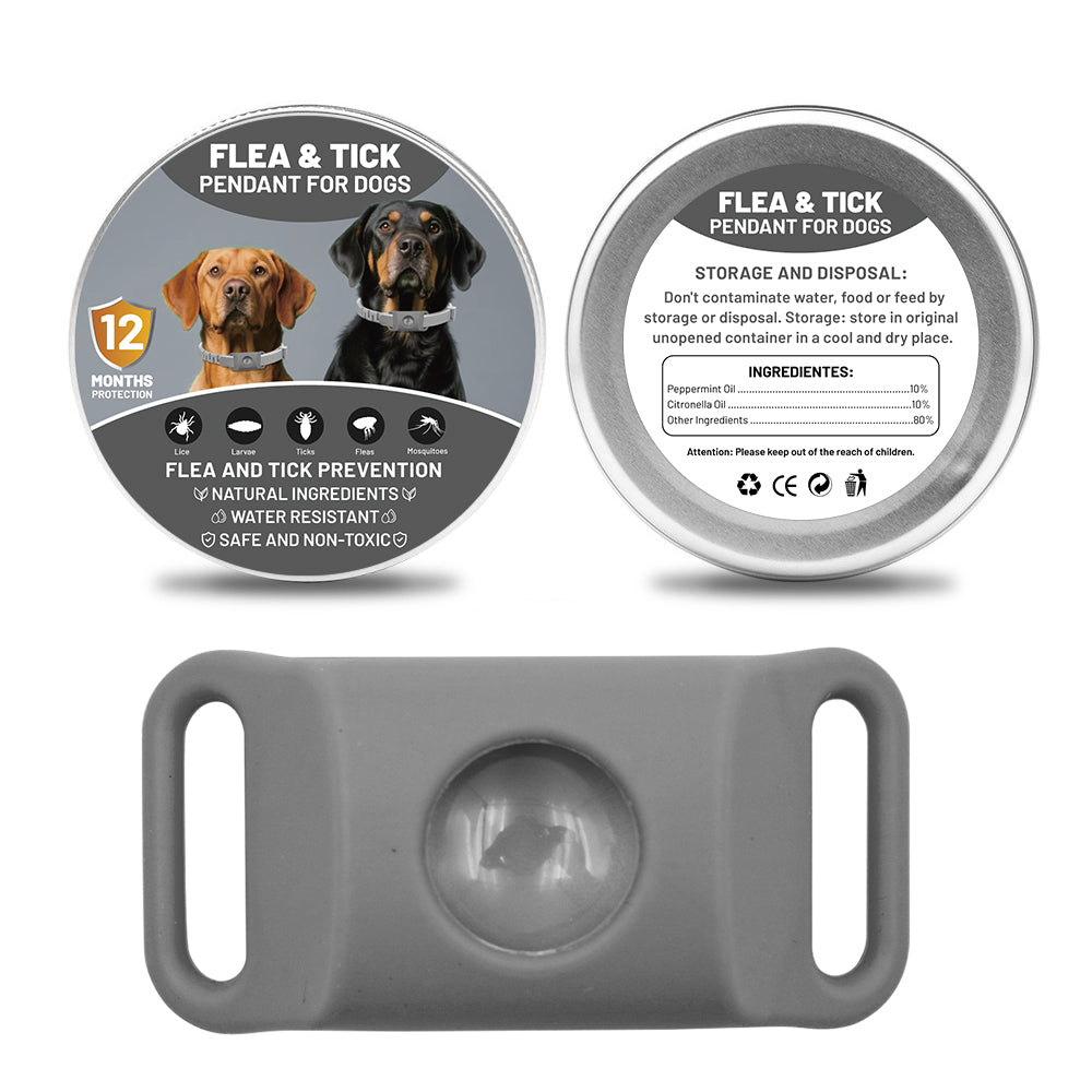 Plant-Based Flea and Tick Repellent Pendant for Dogs