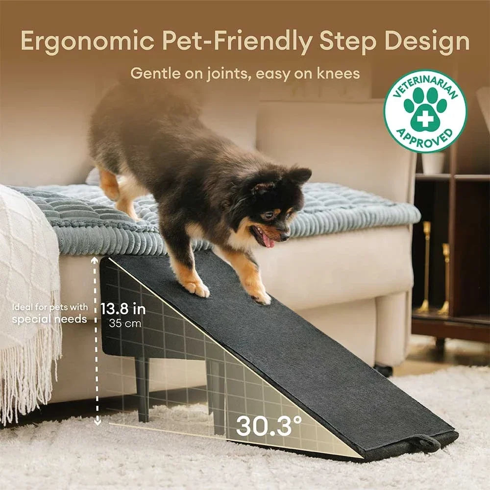 Convertible Dog Ramp Stairs - with dog