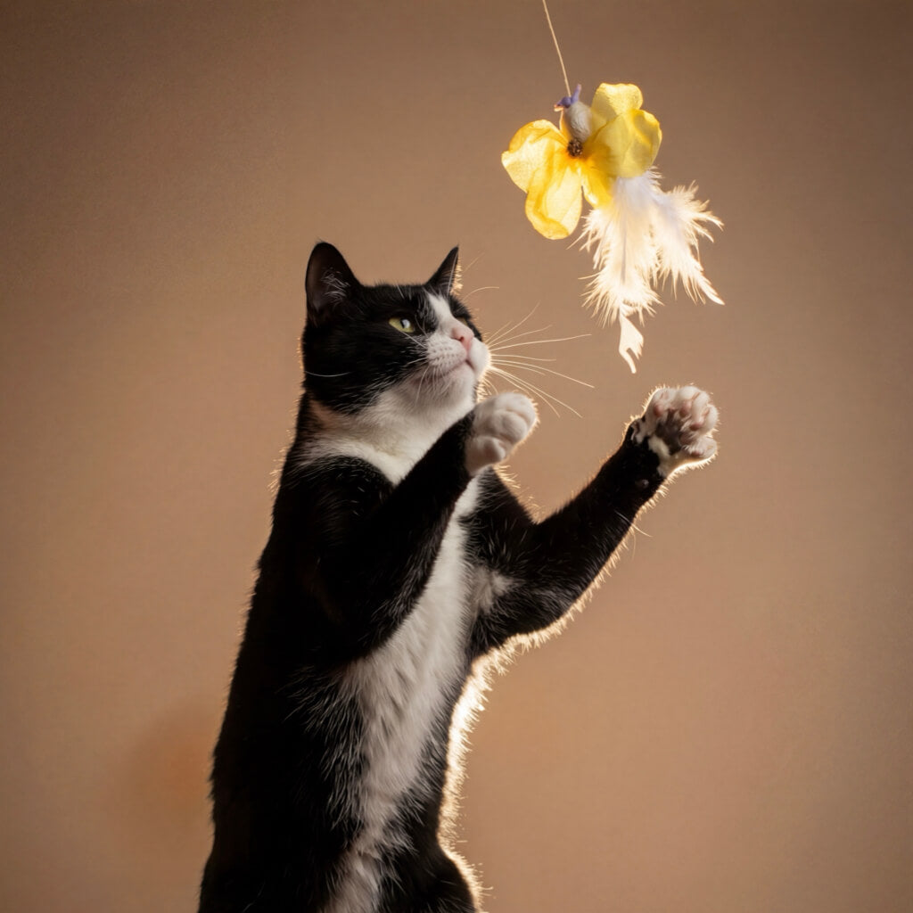 Feather Cat Toy - Feather Detail