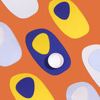 Abstract Colorful Silicone Pet Placemat - Overview