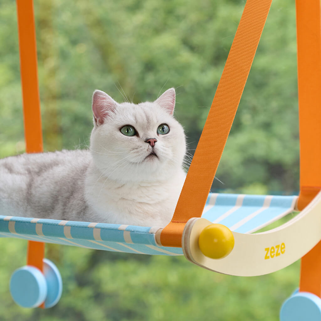 Canvas Window Hammock Lounger for Cats — Suction Cup Mount